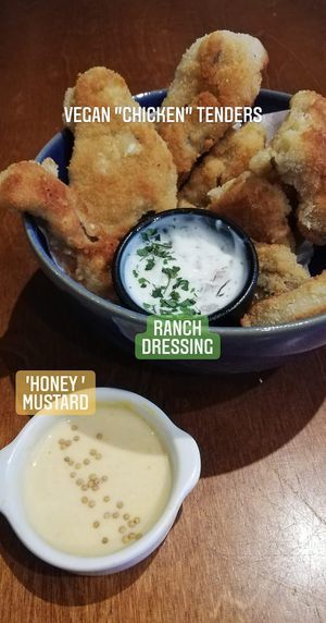 Nochicken nuggets van oesterzwam at Funky Jungle in Mechelen