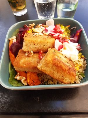 Vegan kaaskroketten at Funky Jungle in Mechelen