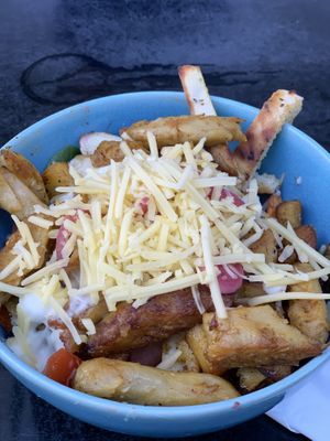 Vegan Kapsalon (salad) at Funky Jungle in Mechelen