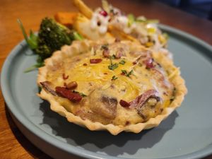 Vegan quiche at Funky Jungle in Mechelen