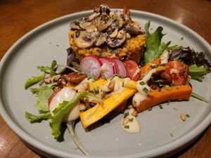 Mushroom risotto at Funky Jungle in Mechelen