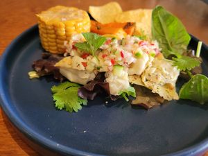 Vegan ceviche at Funky Jungle in Mechelen