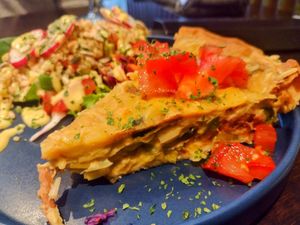 Quiche (again, a starter. Crazy) at Funky Jungle in Mechelen