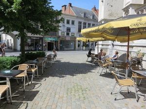 terrace at the foot of the catherdral, Funky Jungle, Mechelen at Funky Jungle in Mechelen