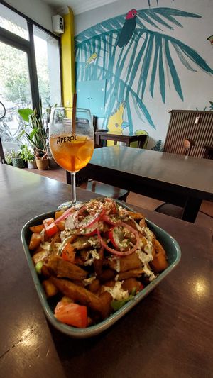 Vegan kapsalon at Funky Jungle in Mechelen