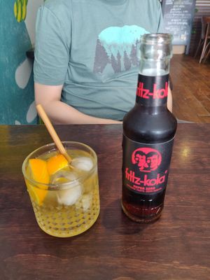 Homemade ice tea at Funky Jungle in Mechelen