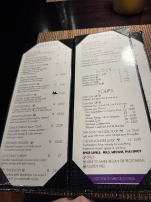 Menu  at Avantika in Simpson Bay