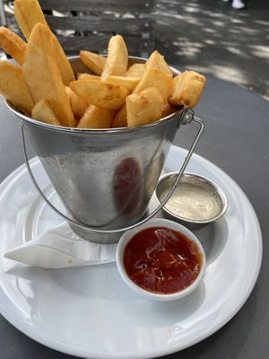 Beer fries 🍟  at Whispers Cafe in Levin