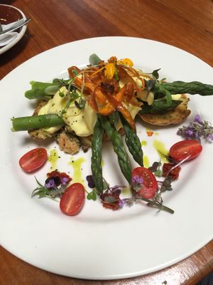 Vegan Benedict. Hollandaise was spectacular! at Whispers Cafe in Levin