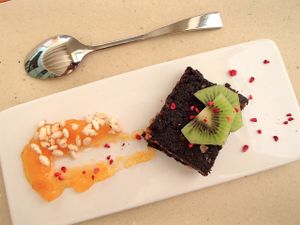 Vegan Chocolate Brownie at Clorofil-la in Mahon