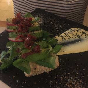 veggie focaccia bread  at Clorofil-la in Mahon