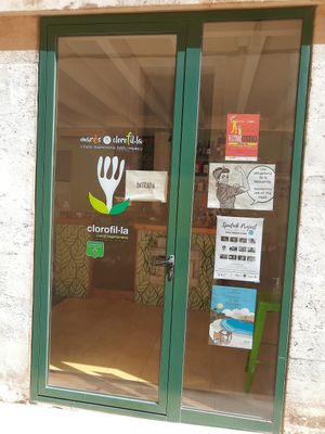 Door at Clorofil-la in Mahon