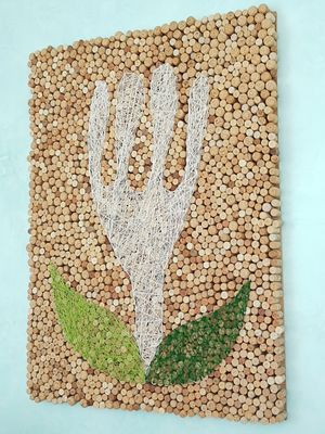 Cork board at Clorofil-la in Mahon