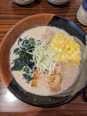 Miso ramen at Qiu Dou Ru La Mien - Hagi Soymilk Ramen in Kaohsiung