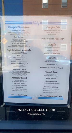 100% Vegan Menu  at The Tasty in Philadelphia