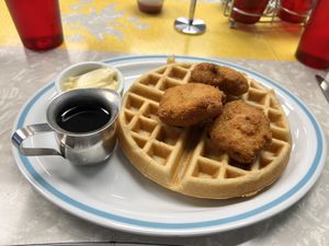 Chikn and waffles  at The Tasty in Philadelphia