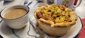 Home on the range Biscuit Pie (filled with tofu scramble) at The Tasty in Philadelphia