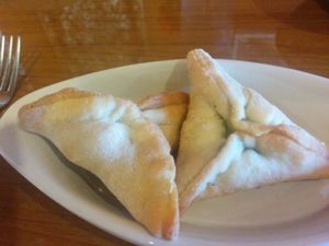 spinach pies at Pita Plate in Morehead City