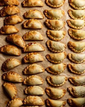 Just a beautiful view of hand-crafted empanadas for ya! 😋 at Jessy's Pastries in Oceanside