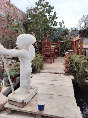 Un rincón para amantes de la naturaleza at Pukasoncco arte y Restaurant in Paracas