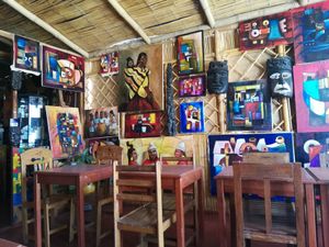 Restaurant at Pukasoncco arte y Restaurant in Paracas