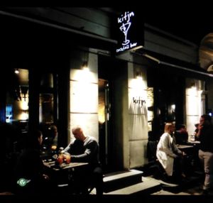 outside at Kitjn Cocktail Bar in Copenhagen