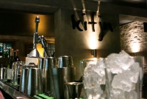 Bar at Kitjn Cocktail Bar in Copenhagen