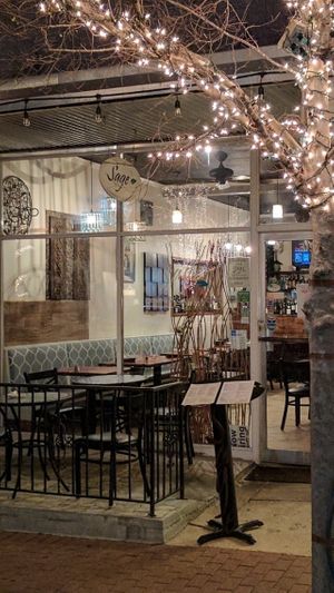 Front entrance at Sage Lebanese Cuisine in Fairhope