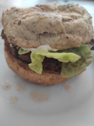 £7,5 for the burger Only at Cafe Kino in Bristol