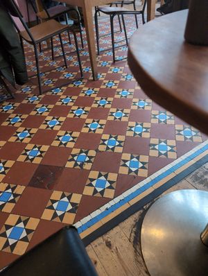 Nice floor at Cafe Kino in Bristol