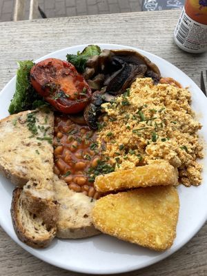 Full English breakfast  at Cafe Kino in Bristol