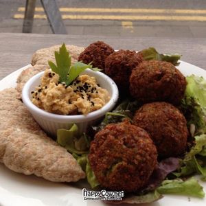 Falafel & Hummus Plate at Cafe Kino in Bristol