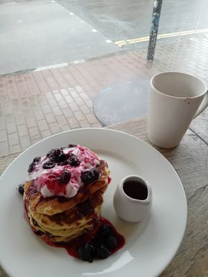 American pancakes at Cafe Kino in Bristol
