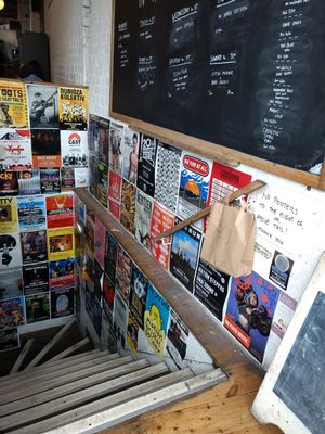 Downstairs for events at Cafe Kino in Bristol