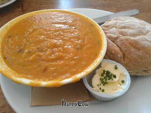 Carrot soup at Cafe Kino in Bristol