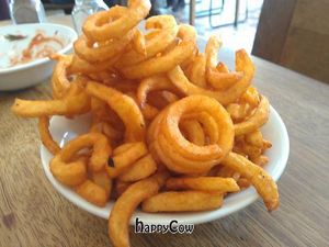 Curly fries at Cafe Kino in Bristol