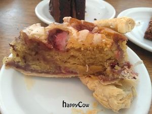 Rosewater and strawberry tart at Cafe Kino in Bristol