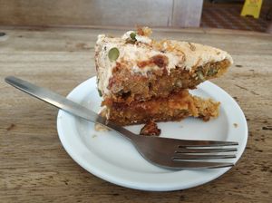 Cake (they served like this) at Cafe Kino in Bristol