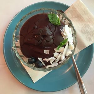 chocolate desert  at Dobre Bistro in Kosice