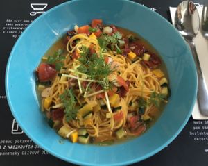 spaghetti  at Dobre Bistro in Kosice