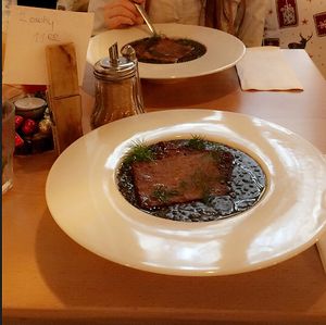 Smoked tempeh with lentils at Dobre Bistro in Kosice