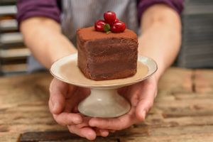 Vegan, gluten-free chocolate cake! at Body & Soul Bakeshop in New York City