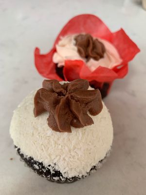 Vegan cupcakes! at Buttercup Cakes & Farmhouse Frosting in Santa Cruz