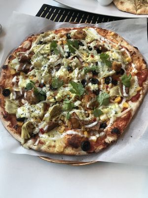 Great pizza at Vegan hus Futurefood in Haugesund