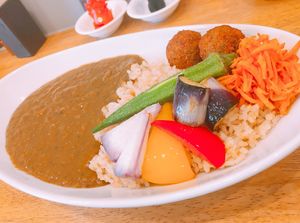 vegan curry  at Karons in Tokyo