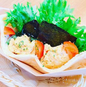 Tarama sandwich at Karons in Tokyo