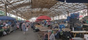 inside at Pryvoz Market in Odessa