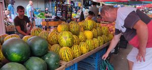 melons at Pryvoz Market in Odessa