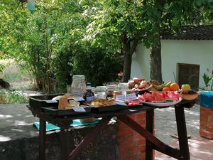 Breakfast (yoga retreat) at Finca Vegana in Zahara De La Sierra