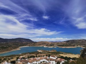 Zahara's lake at Finca Vegana in Zahara De La Sierra